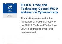 Webinar sobre Ciberseguridad para pymes europeas y estadounidenses organizado por la C.E.