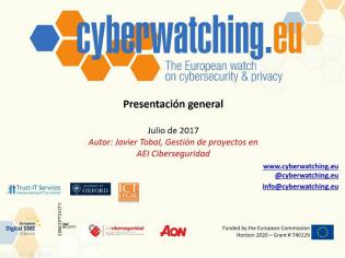 Presentación del proyecto Cyberwatching.eu